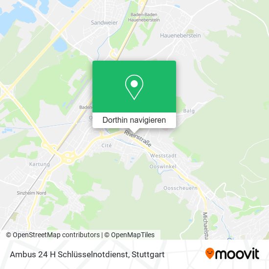 Ambus 24 H Schlüsselnotdienst Karte