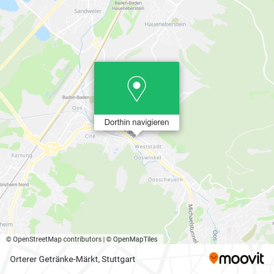 Orterer Getränke-Märkt Karte