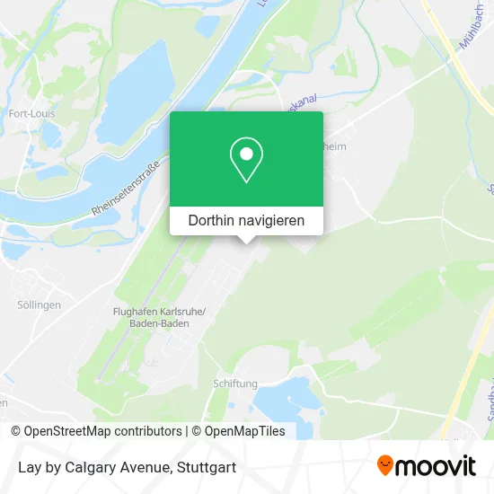 Lay by Calgary Avenue Karte