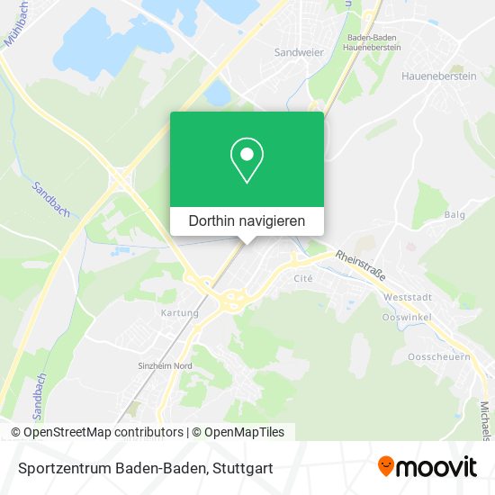 Sportzentrum Baden-Baden Karte