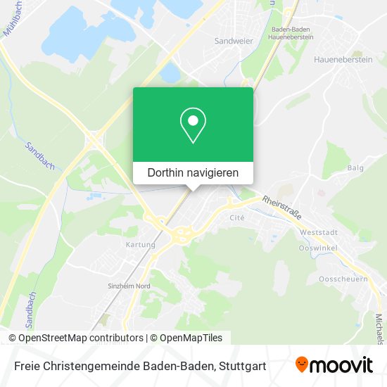 Freie Christengemeinde Baden-Baden Karte