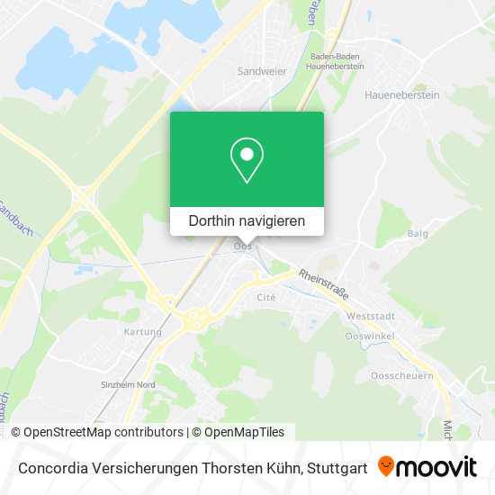 Concordia Versicherungen Thorsten Kühn Karte
