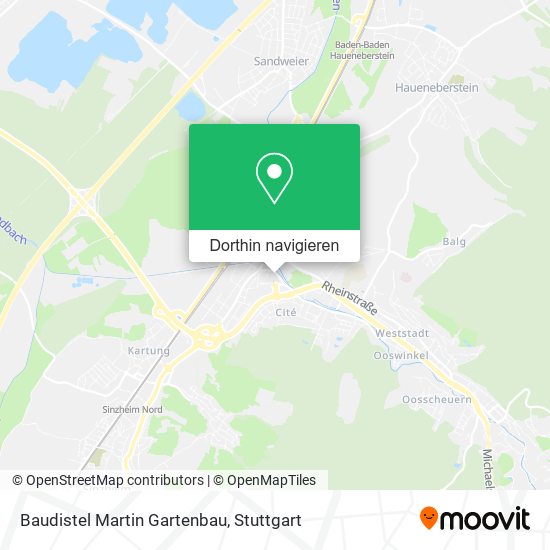 Baudistel Martin Gartenbau Karte