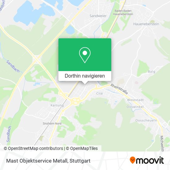 Mast Objektservice Metall Karte