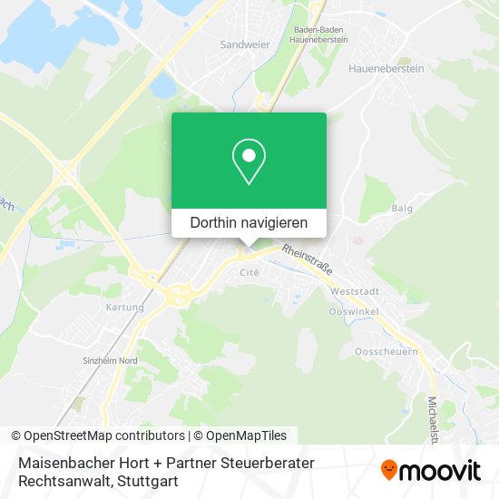 Maisenbacher Hort + Partner Steuerberater Rechtsanwalt Karte