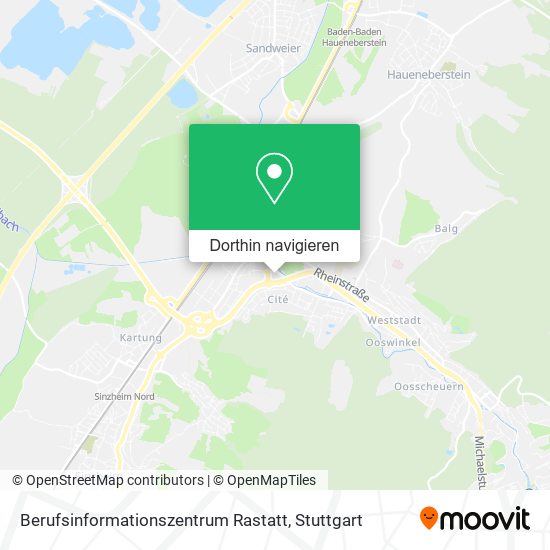Berufsinformationszentrum Rastatt Karte