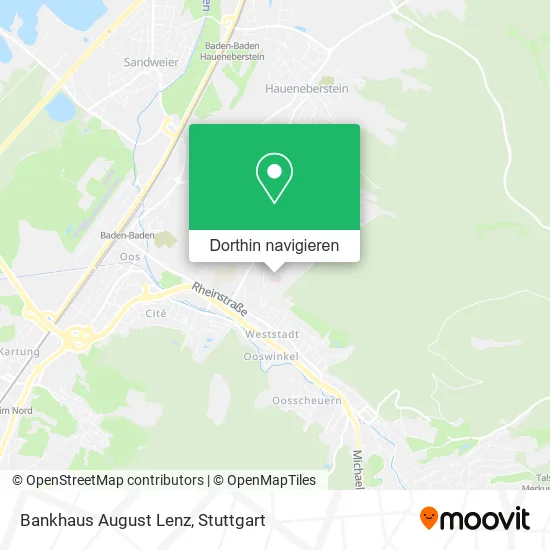 Bankhaus August Lenz Karte