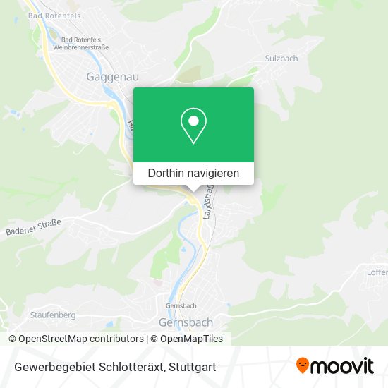 Gewerbegebiet Schlotteräxt Karte