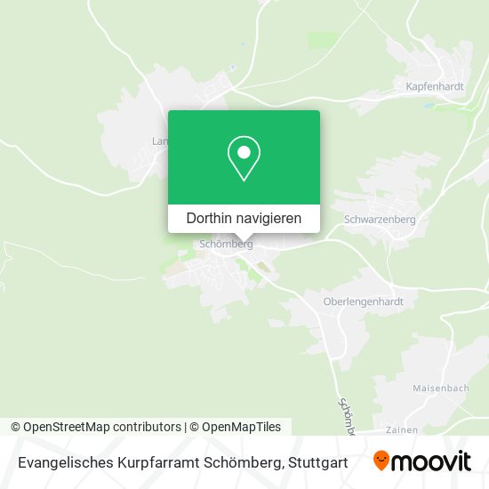 Evangelisches Kurpfarramt Schömberg Karte