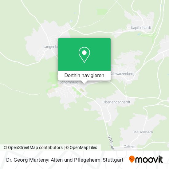 Dr. Georg Martenyi Alten-und Pflegeheim Karte