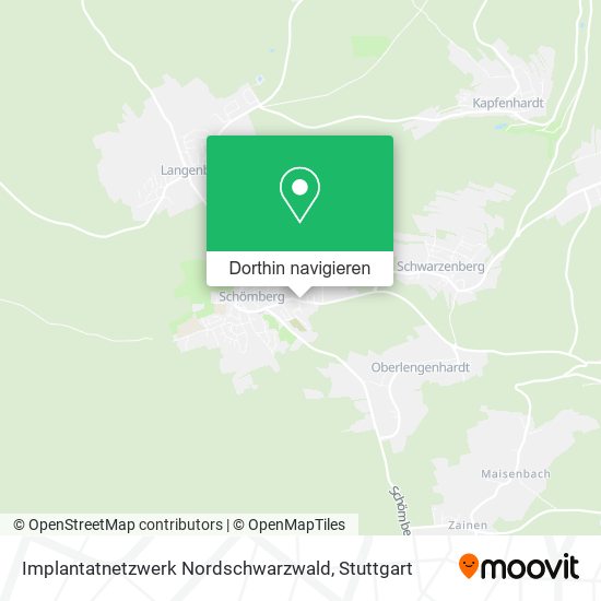 Implantatnetzwerk Nordschwarzwald Karte