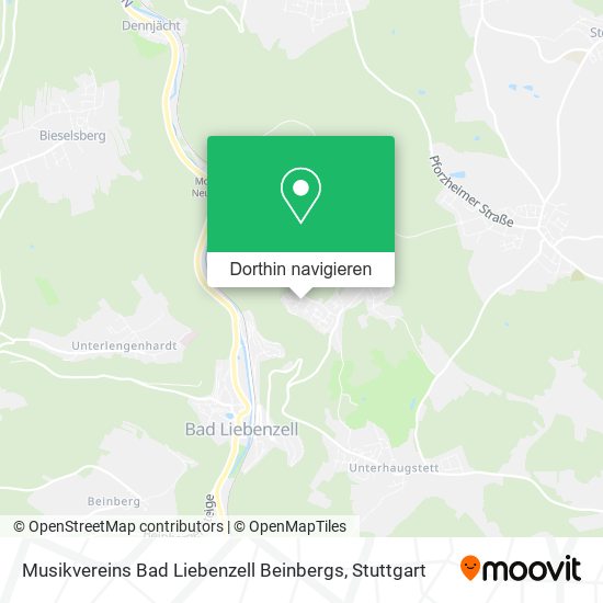 Musikvereins Bad Liebenzell Beinbergs Karte