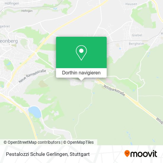 Pestalozzi Schule Gerlingen Karte