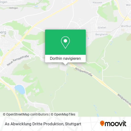 As Abwicklung Dritte Produktion Karte