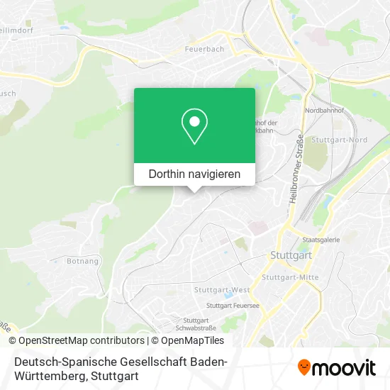 Deutsch-Spanische Gesellschaft Baden-Württemberg Karte