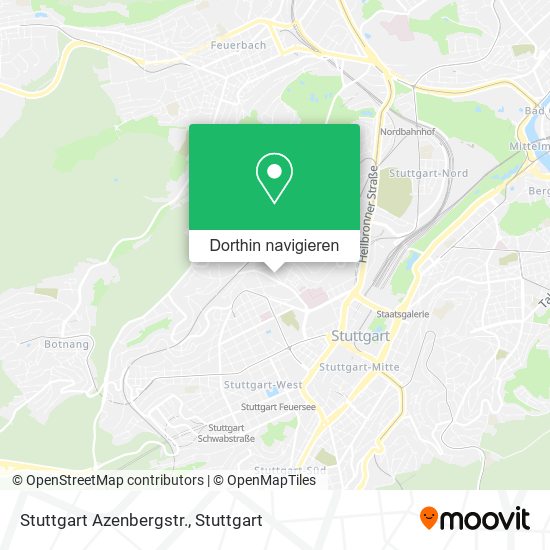 Stuttgart Azenbergstr. Karte