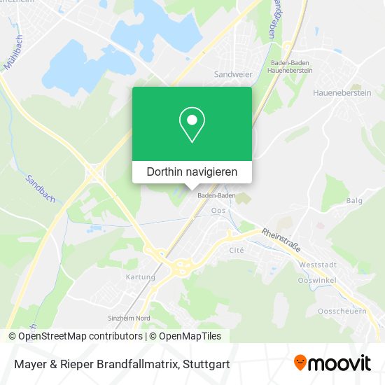 Mayer & Rieper Brandfallmatrix Karte