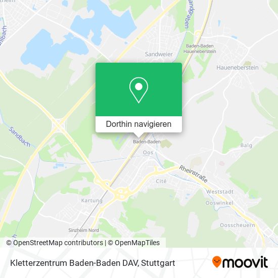 Kletterzentrum Baden-Baden DAV Karte