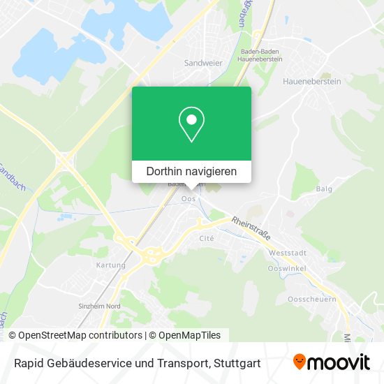 Rapid Gebäudeservice und Transport Karte