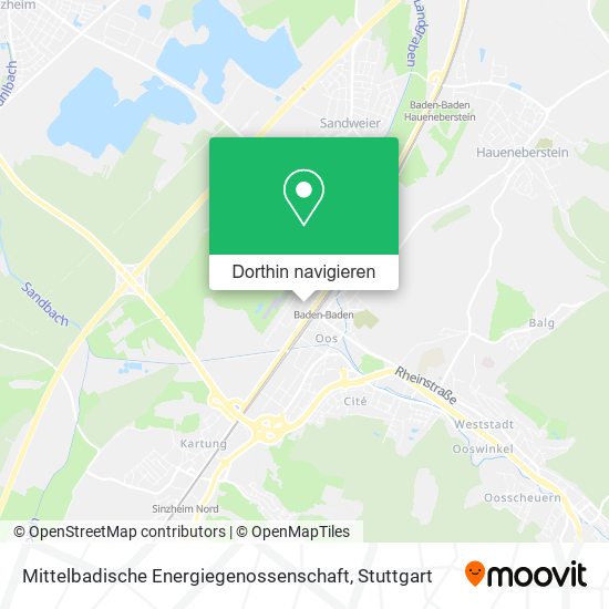 Mittelbadische Energiegenossenschaft Karte