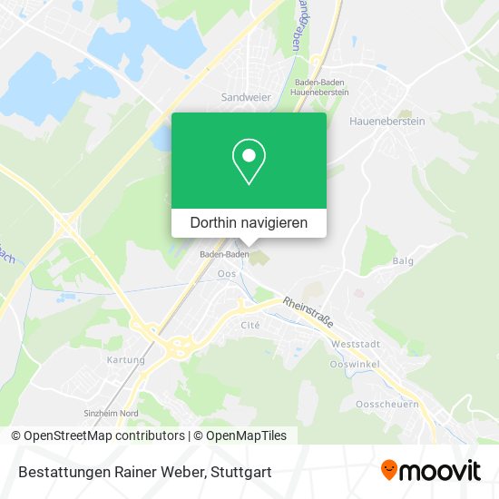 Bestattungen Rainer Weber Karte