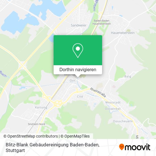 Blitz-Blank Gebäudereinigung Baden-Baden Karte