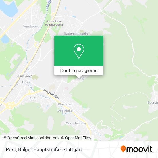 Post, Balger Hauptstraße Karte