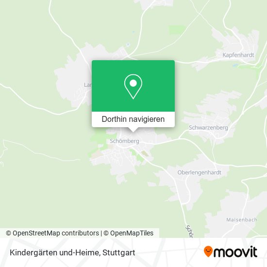 Kindergärten und-Heime Karte
