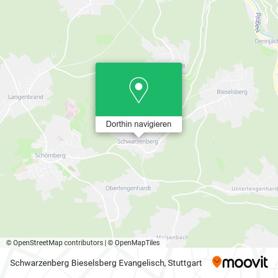 Schwarzenberg Bieselsberg Evangelisch Karte