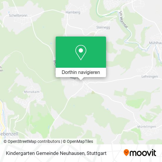 Kindergarten Gemeinde Neuhausen Karte