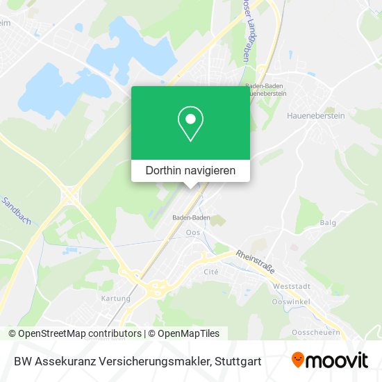 BW Assekuranz Versicherungsmakler Karte