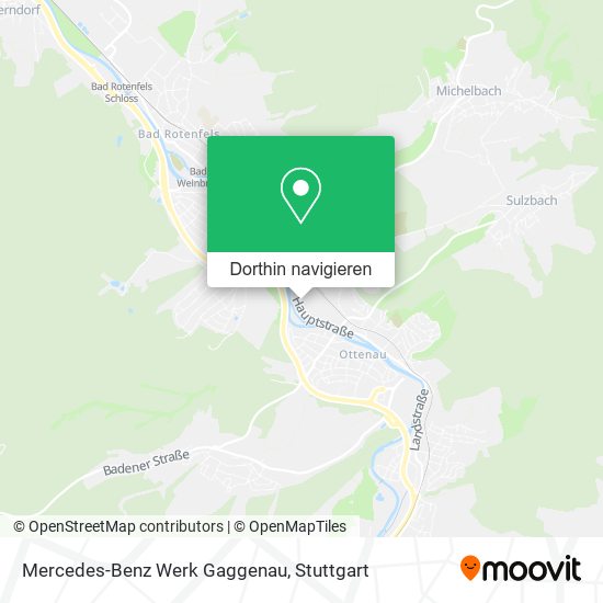 Mercedes-Benz Werk Gaggenau Karte