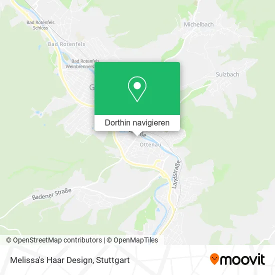 Melissa's Haar Design Karte