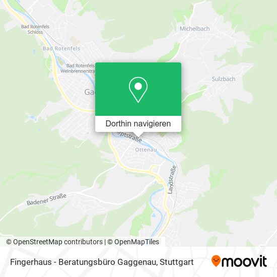 Fingerhaus - Beratungsbüro Gaggenau Karte
