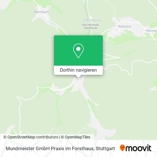 Mundmeister GmbH Praxis im Forsthaus Karte