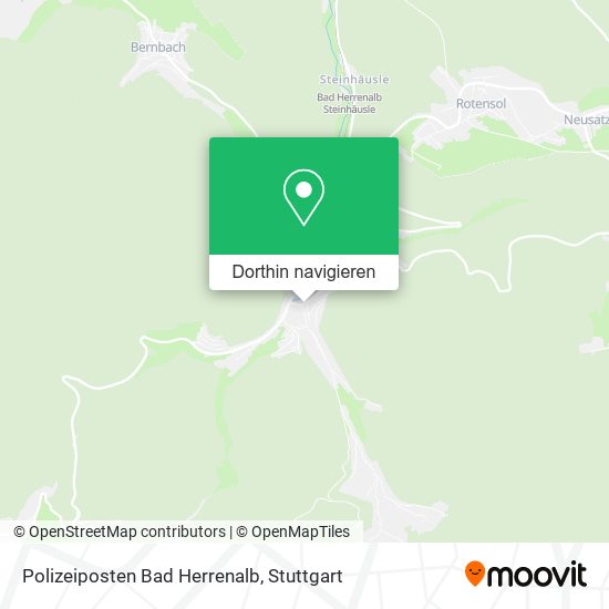Polizeiposten Bad Herrenalb Karte