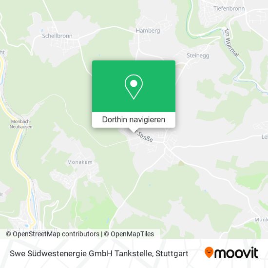 Swe Südwestenergie GmbH Tankstelle Karte