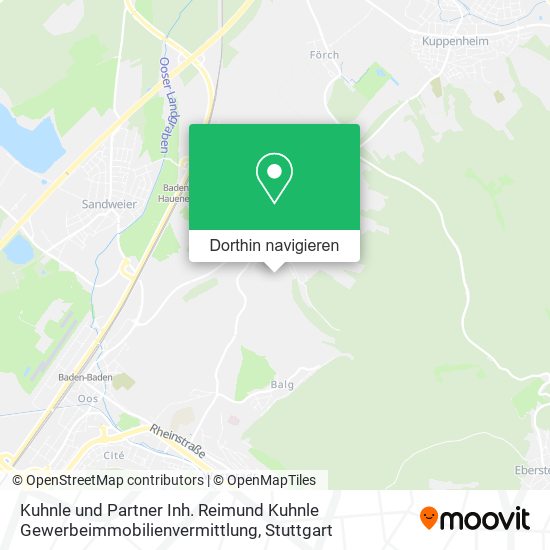 Kuhnle und Partner Inh. Reimund Kuhnle Gewerbeimmobilienvermittlung Karte