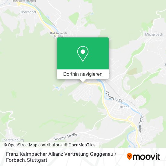 Franz Kalmbacher Allianz Vertretung Gaggenau / Forbach Karte