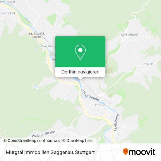 Murgtal Immobilien Gaggenau Karte