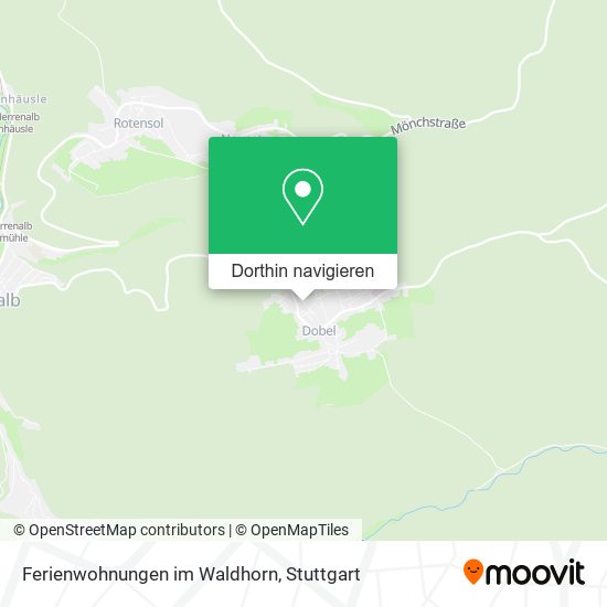 Ferienwohnungen im Waldhorn Karte