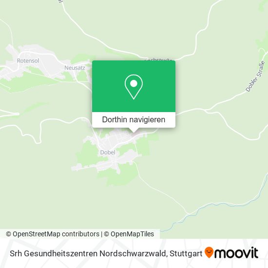 Srh Gesundheitszentren Nordschwarzwald Karte