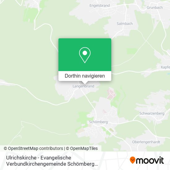 Ulrichskirche - Evangelische Verbundkirchengemeinde Schömberg Oberlengenhardt Langenbrand Karte