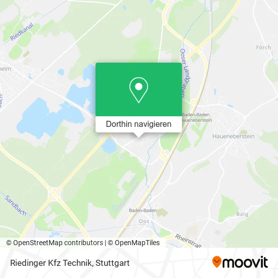 Riedinger Kfz Technik Karte