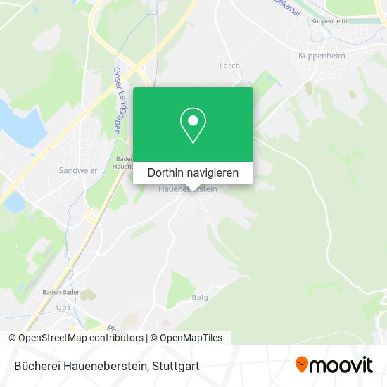 Bücherei Haueneberstein Karte