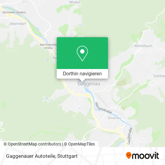 Gaggenauer Autoteile Karte