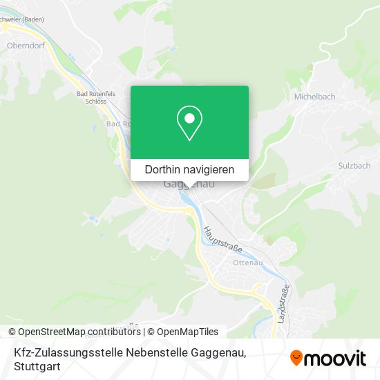 Kfz-Zulassungsstelle Nebenstelle Gaggenau Karte