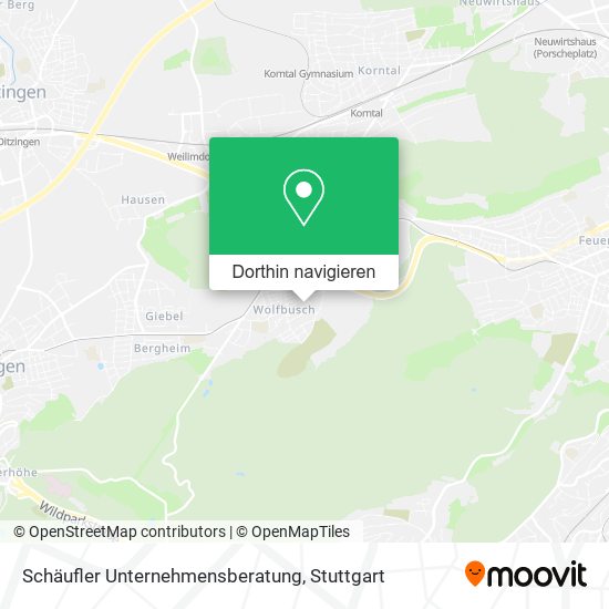 Schäufler Unternehmensberatung Karte