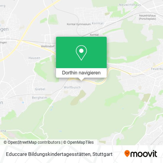 Educcare Bildungskindertagesstätten Karte