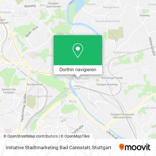 Initiative Stadtmarketing Bad Cannstatt Karte